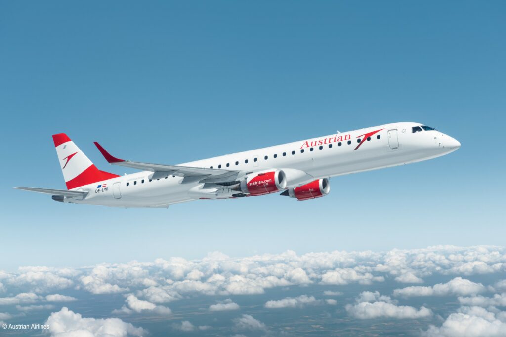 Austrian Airlines and Spairliners extend E-Jet component support contract