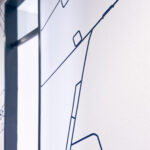 Wall decal at the Spairliners' headquarters in Hamburg.