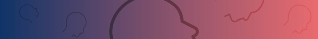 Web Header for Interview series, showing a gradient of the corporate colors of Spairliners with the outlines of a head.